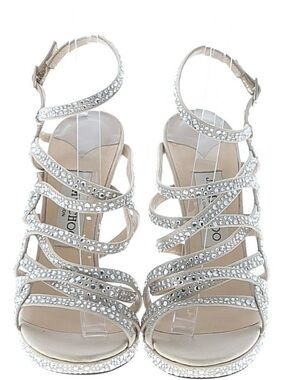 Jimmy Choo Crystal Strappy High Heel Sandals